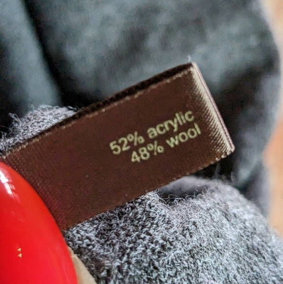 The Limited XL Dark Gray Wool Blend Pullover Scoop‎ Neck Sweater - Picture 6 of 10